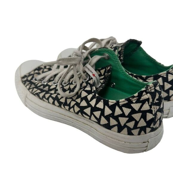 Converse Marimekko Low Top Sneaker Collab Size 7 Womens Black White Geometric - Picture 13 of 13